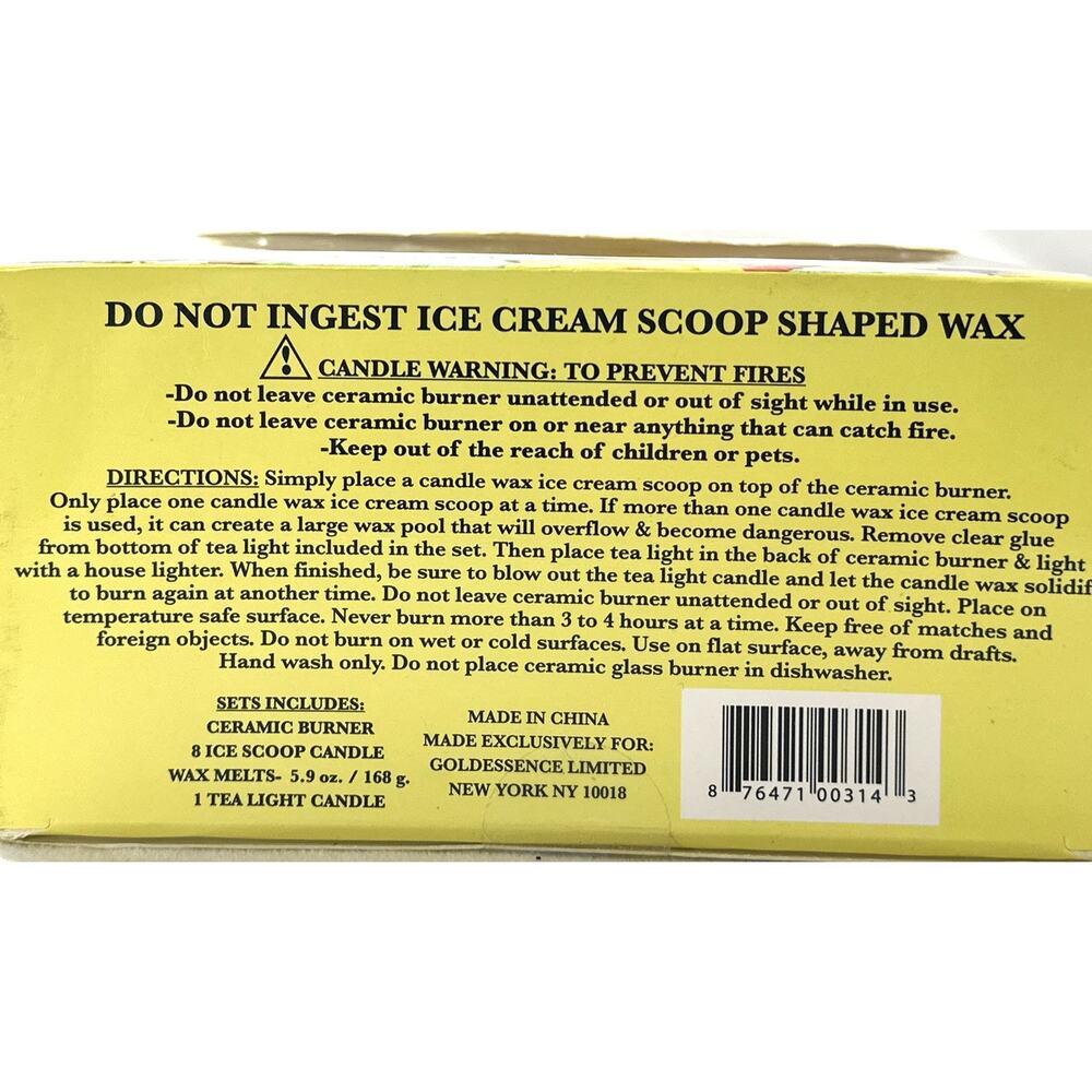 Lemon Sorbet Scented Ice Cream Parlour Craze Candle Melts Goodessance Home Colle - Picture 5 of 5